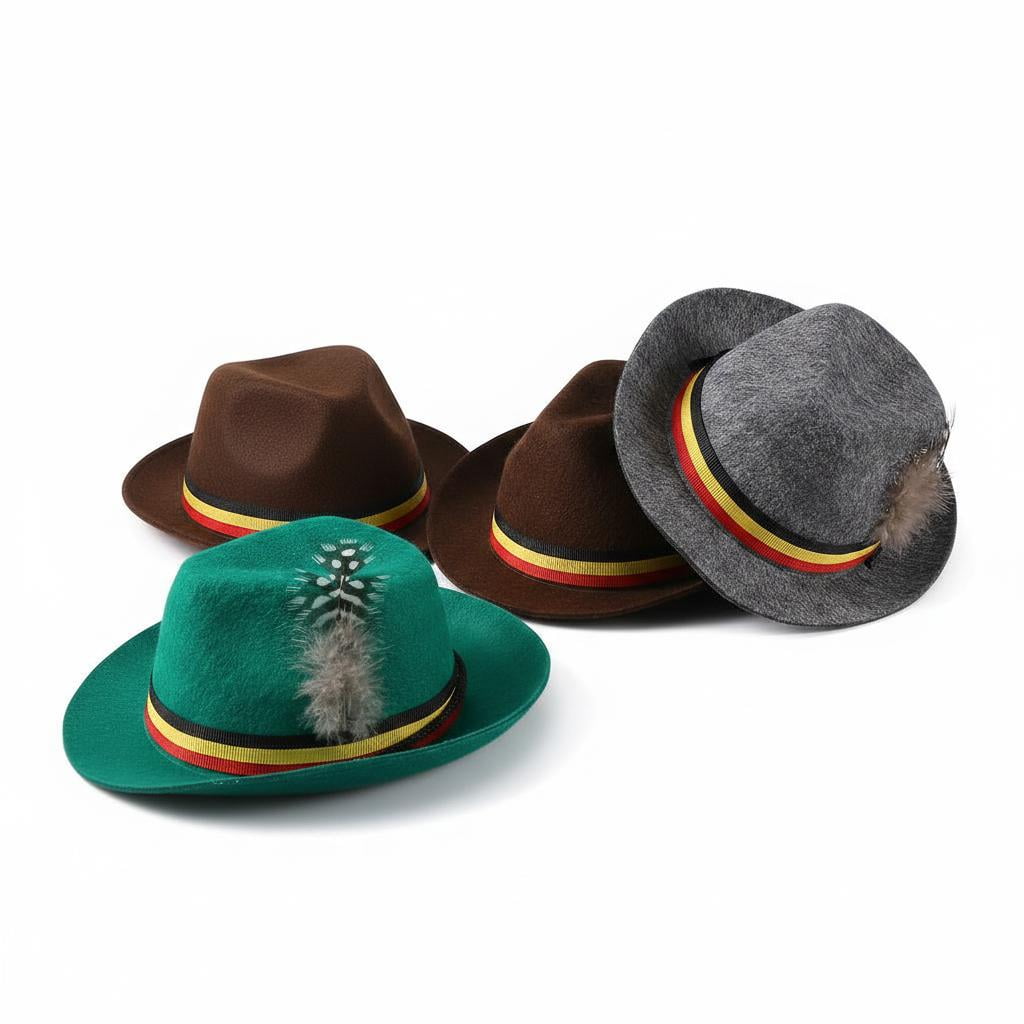 Adjustable Bavarian Oktoberfest Cat and Dog Hat – Festive Felt Pet Costume Cap for Halloween Parties and Photoshoots – Cute Small Pet Accessory – Dark Green 18×16×7cm