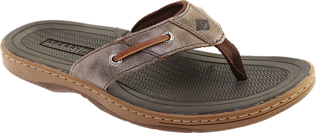 NEW Mens SPERRY TOP SIDER BAITFISH Brown LEATHER/UPPER Sandal Shoes AUTHENTIC 