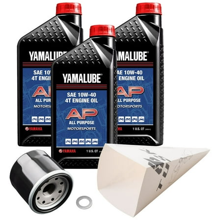 Tusk 4-Stroke Oil Change Kit Yamalube All Purpose 10W-40 For Yamaha KODIAK 450 4x4 EPS Hunting Edition 2024