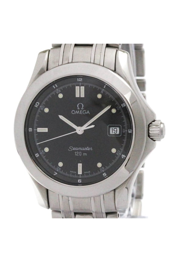 Pre-Owned OMEGA Seamaster 120M Stainless Steel Quartz Mens Watch 2511.50 Polished (Good)