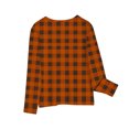 thumbnail image 5 of Girls' Tops New Children Boys Girls Shirts Casual Plaid Printed 3/4 Length Sleeve Round Neck Pullover Tops Funny Graphic Cute Blouse Girls Casual Crewneck Sweatshirts Size 9 Years, 5 of 6