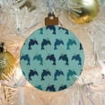thumbnail image 5 of Cute Kawaii Dolphins Pattern Wood Christmas Tree Holiday Ornament, 5 of 6