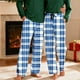 thumbnail image 1 of Pantalones de pijama largos para hombre, informales, con estampado a cuadros, holgados, deportivos, elásticos, rectos, vintage, con bolsillos, 1 of 9