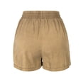 thumbnail image 7 of MixMatchy Women's Solid Elastic Waist band with Drawstring Tencel Shorts, 7 of 7