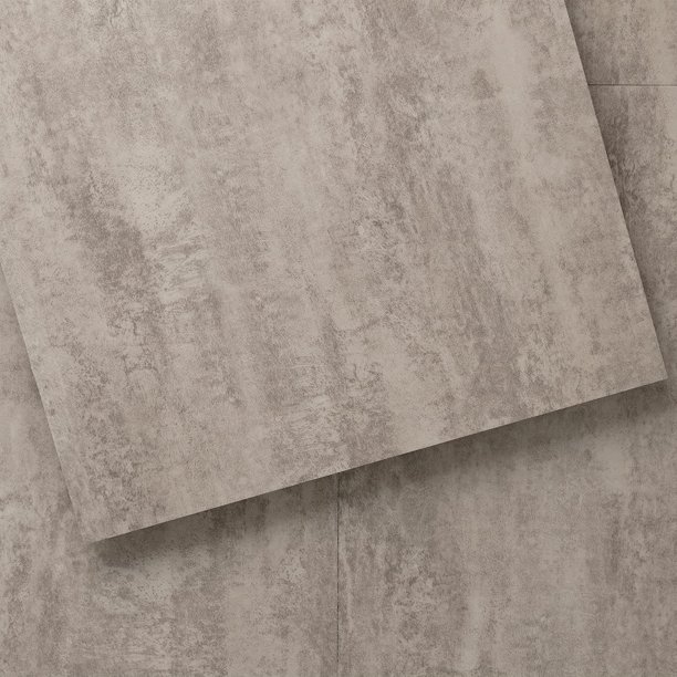 Lucida USA Marble Look Vinyl Plank Flooring Peel and Stick Floor Tile, Cement 36 Pcs
