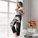 thumbnail image 5 of Balery Ink Style Bald Eagle Pantalones de pijama para mujer, pijamas ultraligeros, pantalones de estar por casa-Large, 5 of 6