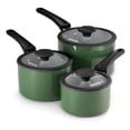thumbnail image 1 of Tramontina 6 Piece Ceramic Nonstick Nesting Cookware Set Stackable, Space Saving Set - Sea Spray, 1 of 1