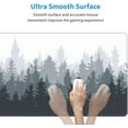 thumbnail image 5 of XL Large Mouse Pad, Gaming Mousepad Design with Misty Forest, Extended Keyboard Mats for Desk, Stitched Big Long Computer Loptop Pads Gifts for Women and Men Office, (Colorful, 31.5 * 11.8 in), 5 of 6