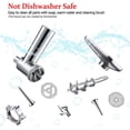 thumbnail image 5 of Metal Meat Grinder Attachments for KitchenAid, Accessories Included 4 Grinding Plates, 3 Sausage Stuffer Tubes, 2 Grinding Blades for Kitchenaid Mixer, 5 of 5