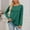 Dark Green, variant on Duojiaj Casual Raglan Sleeve Crew Neck T Shirt Soft Everyday Basic Tee Comfortable Relaxed Fit Top For Ladies Versatile Wardrobe Womens T Shirts