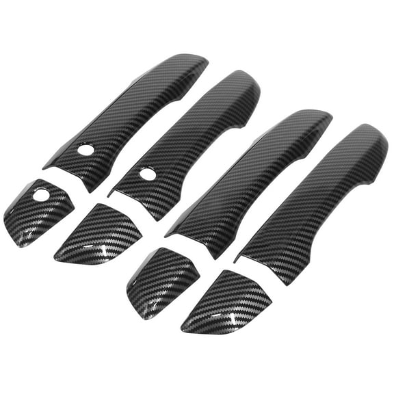 8pcs Carbon Fiber Pattern Exterior Door Handle Trim Cover for Honda Civic 2016-2021 10th Gen with for Smart Keyhole