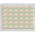 thumbnail image 1 of Vintage Tapestry, Abstract Lemon Slices Designed as Floral Petals with Pastel Color Ornamental Leaves, Wall Hanging for Bedroom Living Room Dorm Decor, 60W X 40L Inches, Multicolor, by Ambesonne, 1 of 2