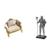 thumbnail image 1 of Modelo De Sofá En Miniatura Y Figura De Caballero, Estatua Decorativa Para Casa De Muñecas, Escena De Vida DIY Y Decoración Del Hogar, Regalo De Inauguración De La Casa, Muebles De, 1 of 8