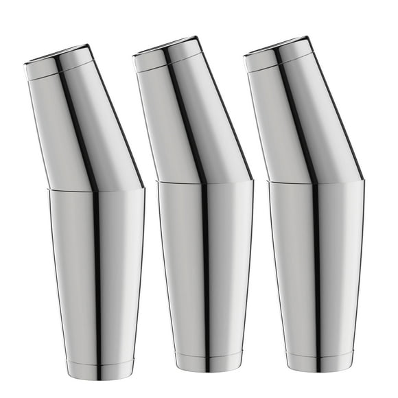 WOTOR Boston Cocktail Shaker Set, 18 oz & 28 oz Stainless Steel Weighted Shaker Tins, Metal Martini Shaker Drink Mixer for Bartending, Professional Ba