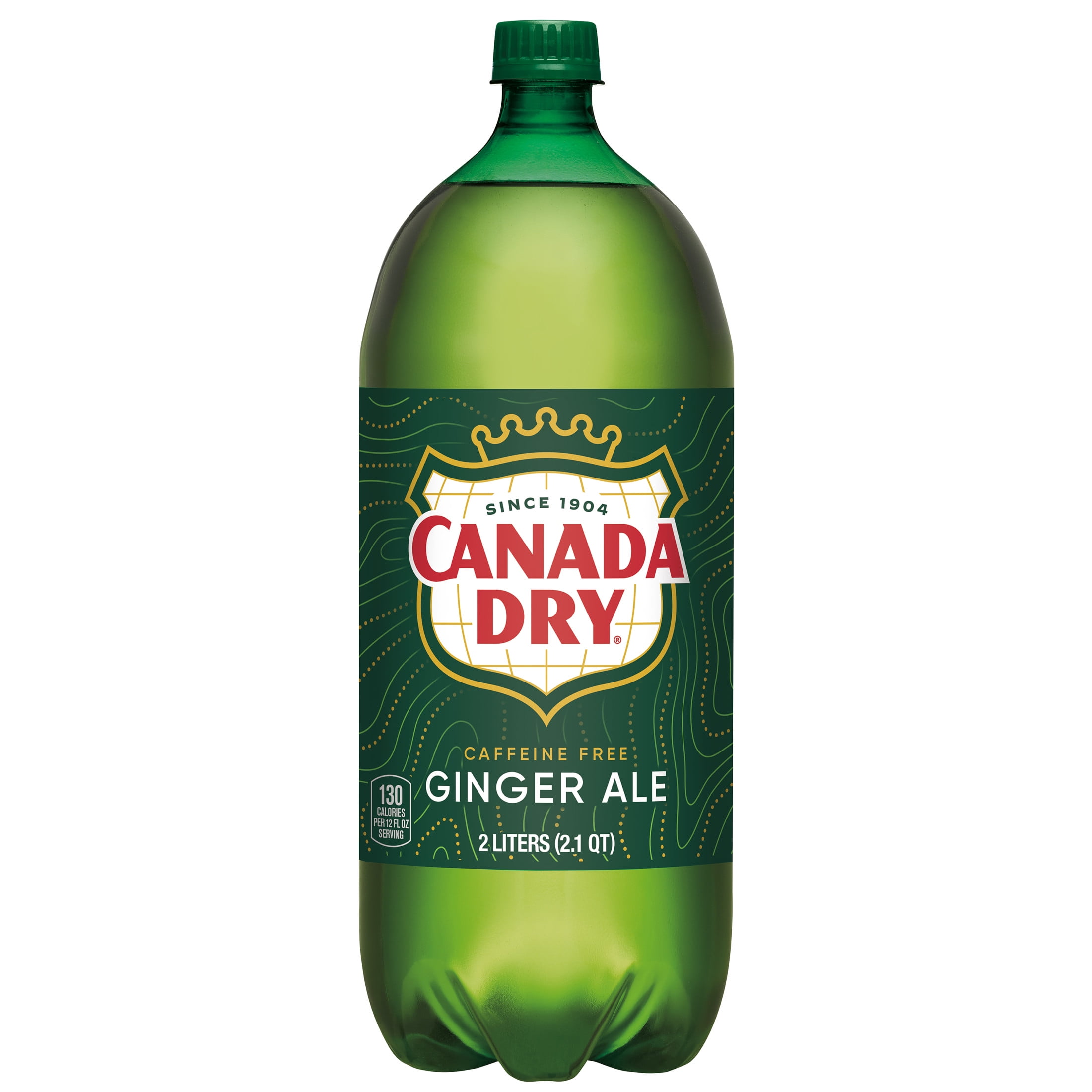Canada Dry Caffeine Free Ginger Ale Soda Pop, 2 L, Bottle