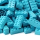 thumbnail image 3 of Bloques de construcción Feleph, 2 x 4 unidades, tamaño mediano, color azul, 320 unidades, 3 of 6
