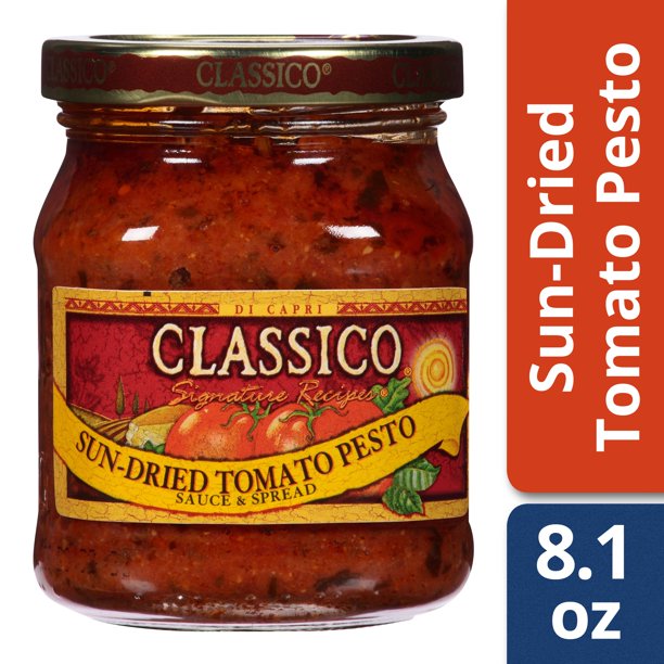 Classico SunDried Tomato Pesto Sauce and Spread, 8.1 oz Jar Walmart