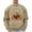Khaki, variant on Mens Hoodless Hoodie Sweatshirts Solid Color Crew Neckleter Turkey Pattern Printed Mes Activewear,Khaki,2XL