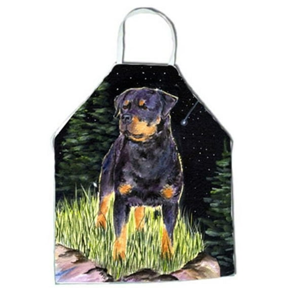 Starry Night Rottweiler Apron - 27 x 31 in.