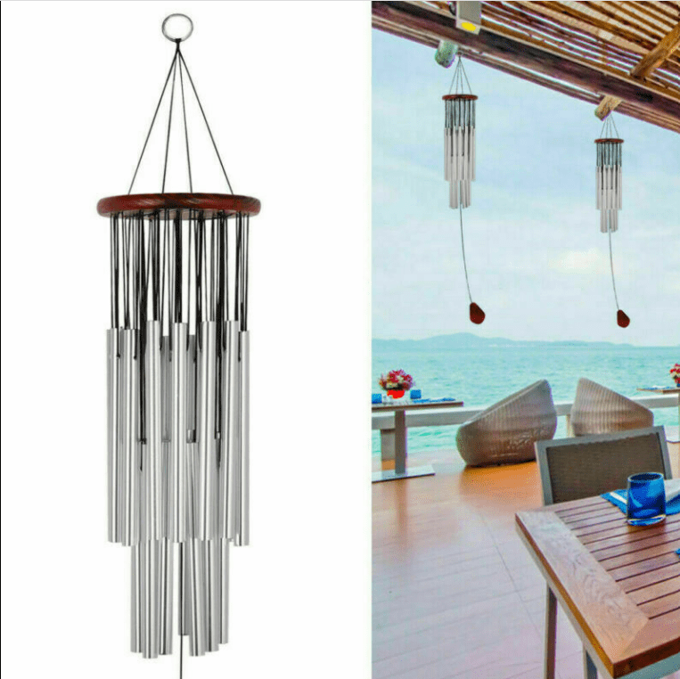 New 27 Tubes Windchime Chapel Bells Wind Chimes Outdoor Garden Home Decor Large 