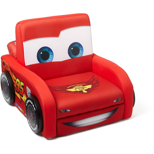 Delta Disney Cars Deluxe Upholstered Car Shaped Chair, Red 