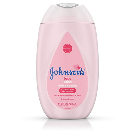Johnson's Moisturizing Pink Baby Lotion with Coconut Oil, 10.2 oz (Best Brand Of Coconut Oil For Baby)