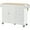 White, variant on Mobile Kitchen Island with Storage Cabinet and Drop Leaf, Breakfast Bar with Spice Rack and Towel Rack, White 52.7"x29.5"x36.8"