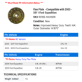 thumbnail image 2 of Flex Plate - Compatible with 2003 - 2011 Ford Expedition 2004 2005 2006 2007 2008 2009 2010, 2 of 2