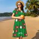 thumbnail image 4 of Disketp Cute Santa para Vestido de Manga Corta para Mujeres, Vestidos de Verano para Mujeres, Casual y Holgado para la Playa, 4 of 6