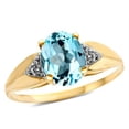 thumbnail image 2 of Star K � Oval 9x7 Genuine Sky Blue Topaz trillion miracle setting wide band Ring, 2 of 9
