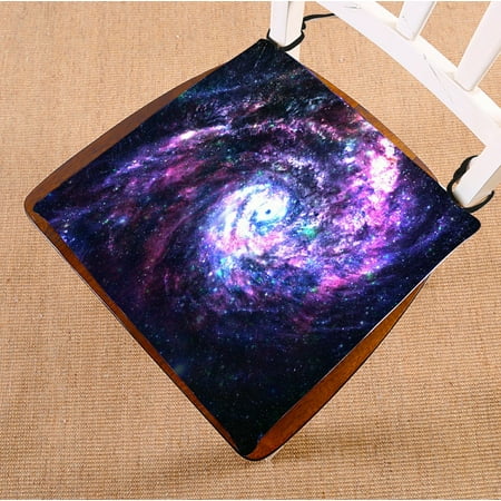 

PHFZK Cosmos Cosmic Chair Pad Incredibly Beautiful Spiral Galaxy in Deep Space Seat Cushion Chair Cushion Floor Cushion Two Sides Size 18x18 inches