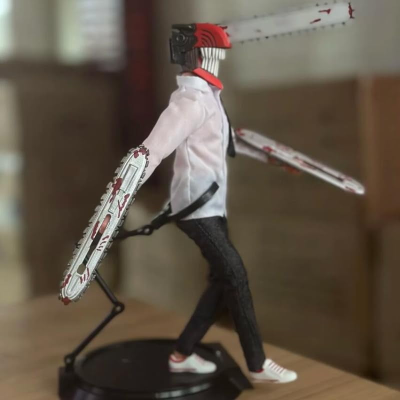 Chainsaw Figure Movable Standing Chainsaw Figurine 20cm/7.9inch PVC Characters Collectible Handicrafts Souvenirs for Anime Fans Gifts