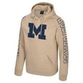 thumbnail image 2 of Men's Colosseum Tan Michigan Wolverines Big Break Raglan Hoodie, 2 of 3
