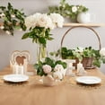 thumbnail image 3 of 50 Pcs Disposable Gold Placemats Set 13 Inch Round Gold Foil Mesh Pressed Table Doilies, 3 of 5