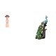 thumbnail image 1 of Escultura De Resina Tradicional China De Niña Y Pavo Real, Figura En Miniatura, Elegante Colección De Animales, Adorno De Mesa Para Dormitorio, Oficina, Sala De Estar, Estantería,, 1 of 8
