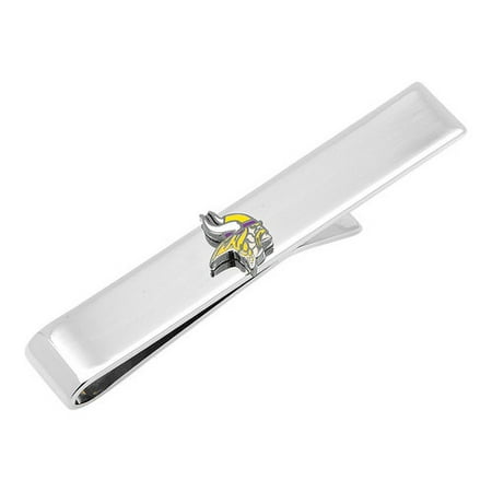 Men's Cufflinks Inc Minnesota Vikings Rhodium Plated Tie Bar