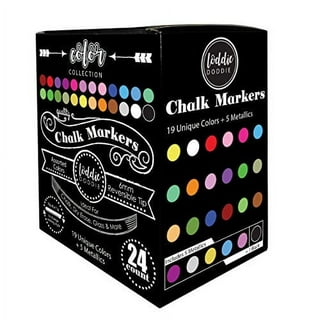 Loddie Doddie Fine Liquid Chalk Markers for Chalkboard - Erasable, Low-Odor Chalkboard Markers Erasable, Earth Tones Chalk Pens 10 Count