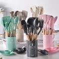 thumbnail image 4 of 14Pcs Non-Stick Heat-Resistant Silicone Cooking Utensils Set Spatula, Spoon, Oil Brush, Shovel, Egg Beater – Ideal for Home Use, 4 of 8