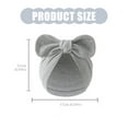 thumbnail image 3 of Comfortable Baby Bonnet Hat Cotton Newborns Bowknot Bonnet Fetal Caps Solid Color Headwear for 0 to 3 Months Unisex, 3 of 8
