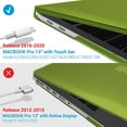 thumbnail image 5 of IBENZER Compatible with 2025 2024 MacBook Pro 13 Inch Case M2 M1 A2338 A2289 A2251 A2159 A1989 A1706 A1708 (2025-2021), HardShell Case & Keyboard Cover & Screen Film, Avocado Green, AVGN, 5 of 10