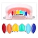 thumbnail image 5 of Dientes de hip hop chapados en oro de 18 quilates con rejilla para dientes altos y bajos Oro blanco de 18 quilates_Top, 5 of 9
