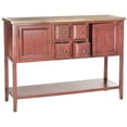 thumbnail image 3 of SAFAVIEH Charlotte Storage Sideboard Egyptian Red / Oak, 3 of 4