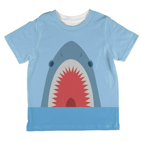 Cute Shark Attack All Over Toddler T Shirt Multi 2T
