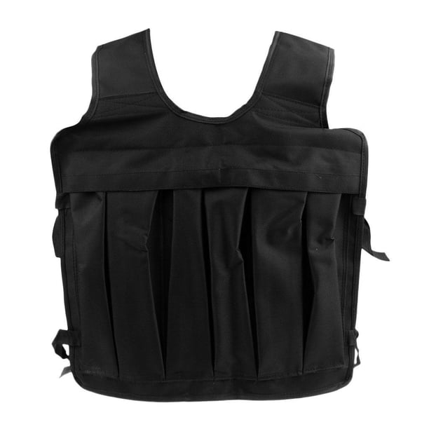 Ropa Ajustable De La Arena Del Ejercicio De La Chaqueta Del Peso Del Entrenamiento De La Fuerza De Los Chalecos Pesados Negro Baoblaze Chaleco ponderado