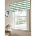 thumbnail image 6 of Sage Green Grey Contrast Striped Valances for Windows, Rod Pocket Kitchen Valance Curtains - Soft Small Window Treatment for Living Room, Simple Geometric, 42x12 Inch, 6 of 9