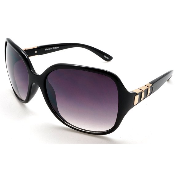 Women's Oversized Fashion Classic Polarized Sunglasses - Bombshell - Gold