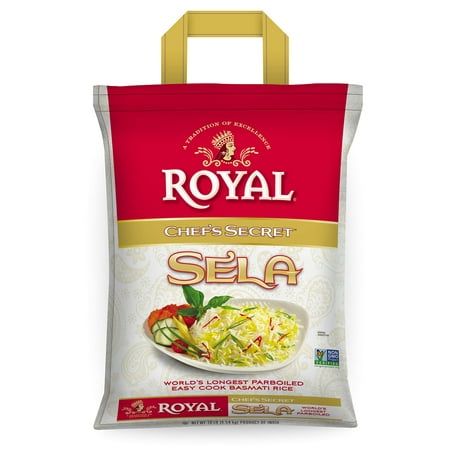 Royal Chefâ??s Secret Parboiled Sella Extra Long Basmati Rice, 10