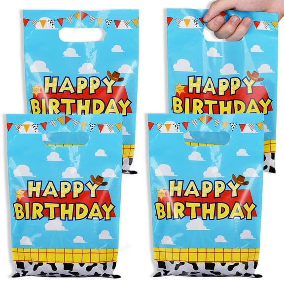 Wowhub 50 Pcs Toys Inspired Gift Bag for Toy Birthday Decorations, Toy Goodie Bags Party Favors for Kids Party Supplies