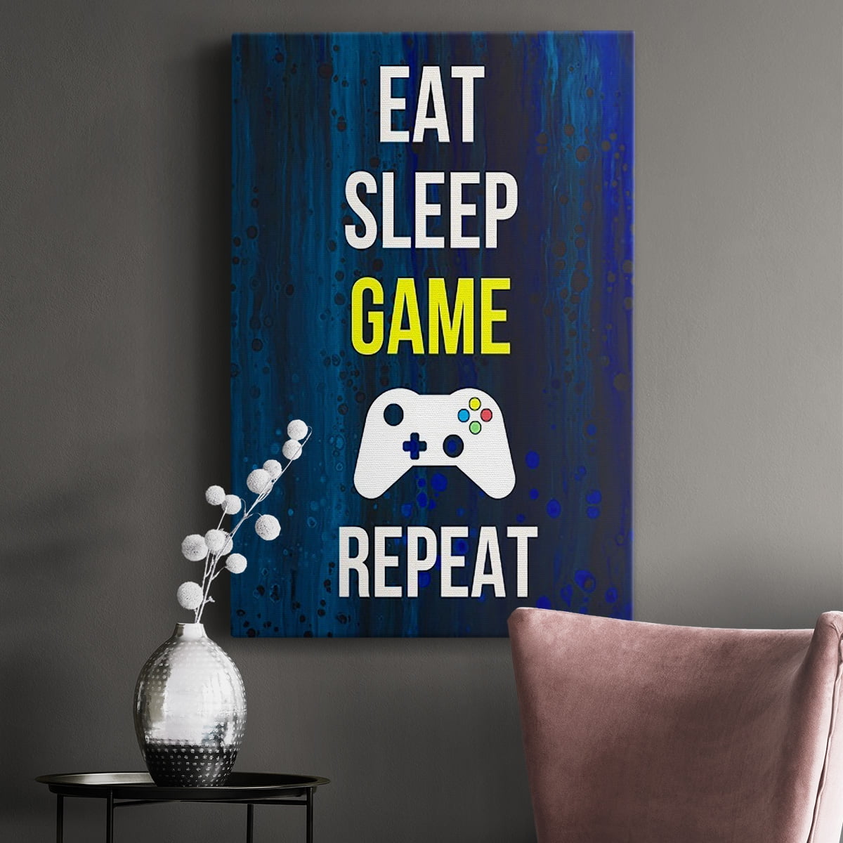 Gamer at Play V Premium Gallery Wrapped Canvas - Ready to Hang