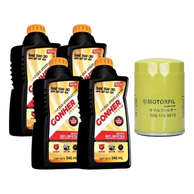 Kit Cambio De Aceite Sharan 2002 Al 2008 1.8t Gonher 5w30